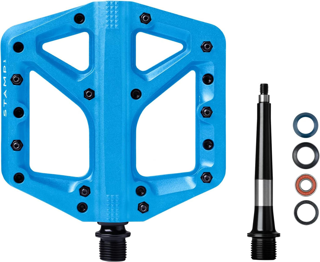 Crankbrothers Stamp Flat BMX/MTB Fahrradpedal – Plattform-Fahrradpedal, minimales Profil, Verstellba