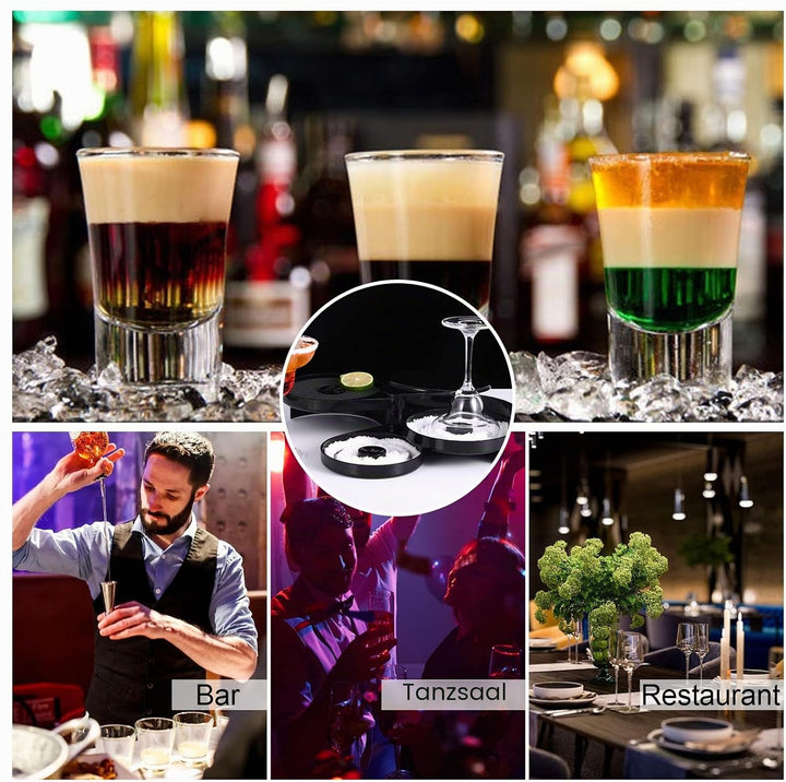 1 Box 3 Tier Bar Margarita Salz Rimmer,Glas Rimmer, Cocktail zubehör,Barkeeper Tool, Salt Box Spice