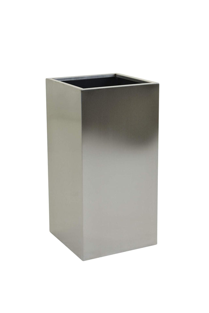 Vivanno Pflanzkübel Blumenkübel Pflanzgefäss Übertopf Edelstahl Block - 60 x 30 x 30 cm BLOCK 60x30x