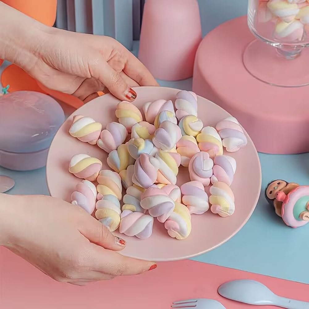Künstliche Marshmallow-Simulation, künstliche Zuckerwatte, realistisches Dessert-Modell, Fotografie-