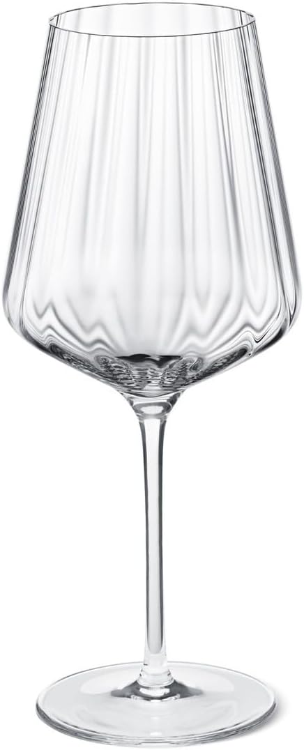 Georg Jensen [SA2024/04] Bernadotte White Wine Glass Crystaline 43 Cl, 6 Pcs Transparent, Transparen