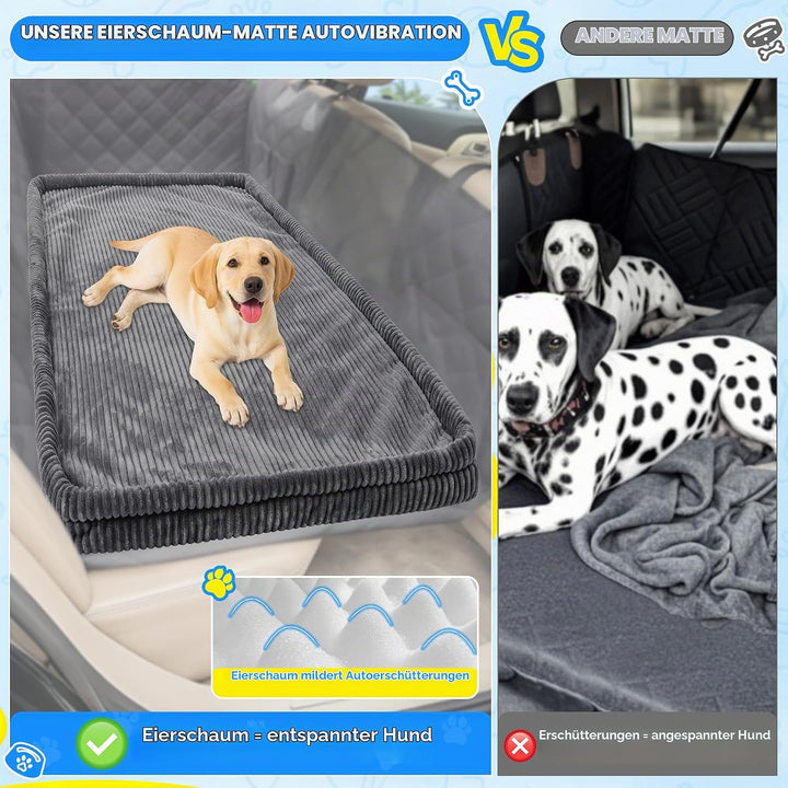 Loiion Hundebett Grosse Hunde Auto, rutschfeste Hundematte Auto, Weicher Rücksitz Autodecke Hund Rüc
