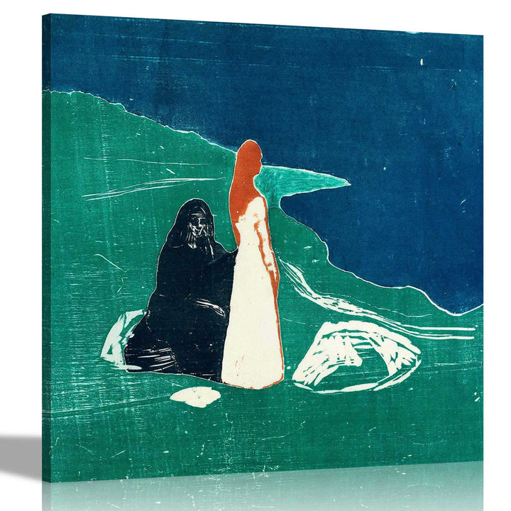 Edvard Munch Leinwandbilder, gerahmt, Wandkunst, Wohnzimmer, Schlafzimmer, Büro, 76 x 76 cm 76cm x 7