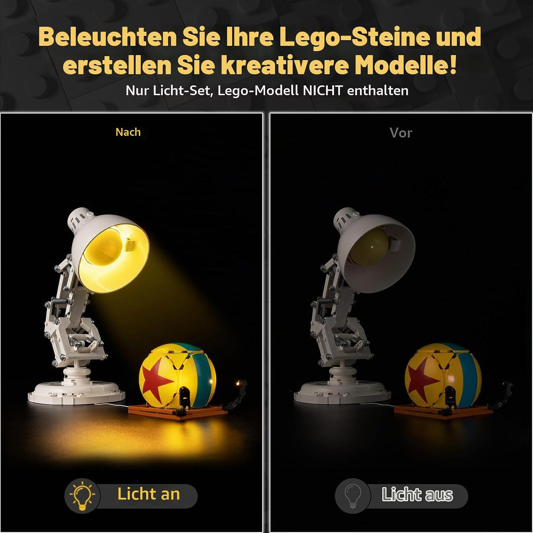 Kyglaring Led Licht Kompatibel mit Lego Ideas Pixar Set 21357 Bausteine, LED Beleuchtungszubehör für
