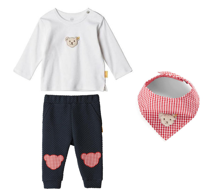 Steiff Set Hose, Shirt & Halstuch, Gr. 56