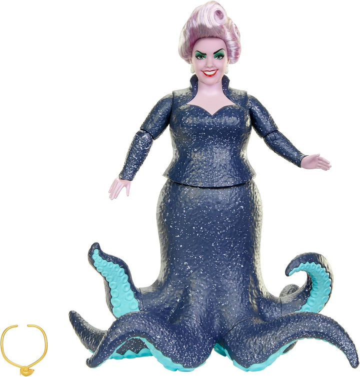 DISNEY Arielle, die Meerjungfrau - Ursula mit Tentakeln, abnehmbarer Halskette und lavendelfarbener