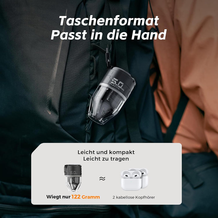 FLEXTAILGEAR MAX Pump 3 Tragbare Luftpumpe, 5,0 kPa, Beleuchtung, USB-Aufladung zum Aufblasen und En