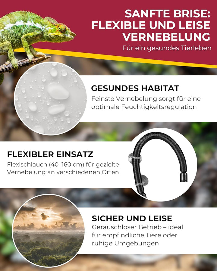 Hobby 37249 Hygro System - Digitale Benebelungsanlage für Terrarien, Single