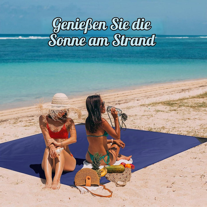 Odoland Mini Picknickdecke, 180 x 160 cm Ultraleicht Stranddecke Sandabweisende, Tragbare Outdoor De
