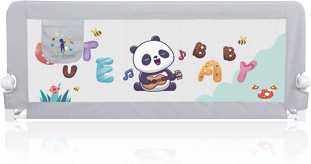 CCLIFE Bettgitter Bettschutzgitter Klappbar 150cm Anti-Fall für Baby Kinder Babybettgitter Kinderbet