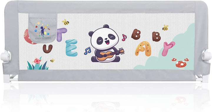 CCLIFE Bettgitter Bettschutzgitter Klappbar 150cm Anti-Fall für Baby Kinder Babybettgitter Kinderbet