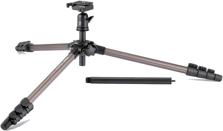 Velbon Sherpa 50 Aluminium-Stativ mit qhd-33 m Kugel- und Sockel-Kopf – Schwarz, 50