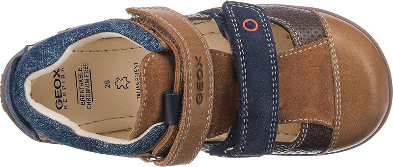 Geox B Kaytan A Lauflernschuhe 22 EU Caramel Navy, 22 EU Caramel Navy