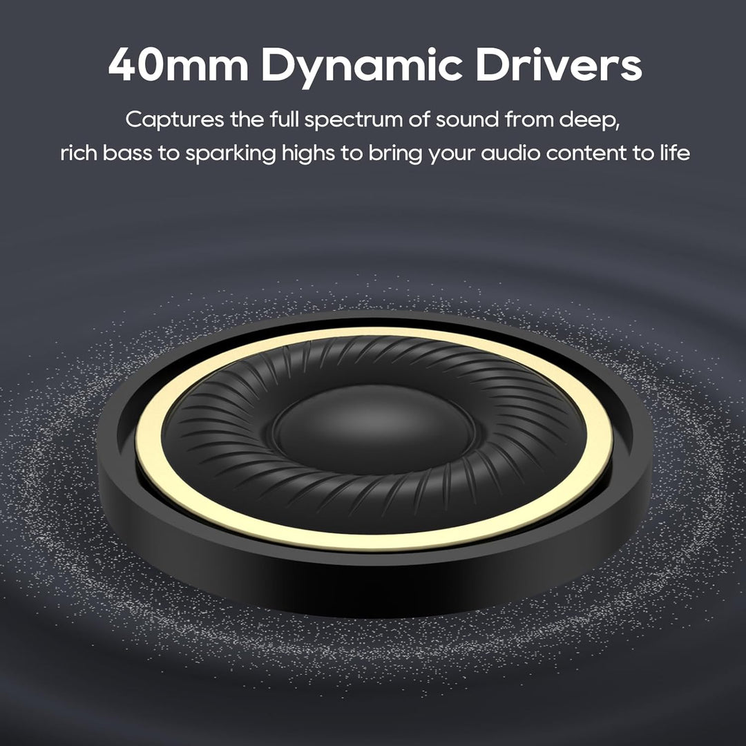 Srhythm NiceComfort 45 Active Noise Cancelling Headphone, drahtlose Bluetooth-Kopfhörer mit Transpar