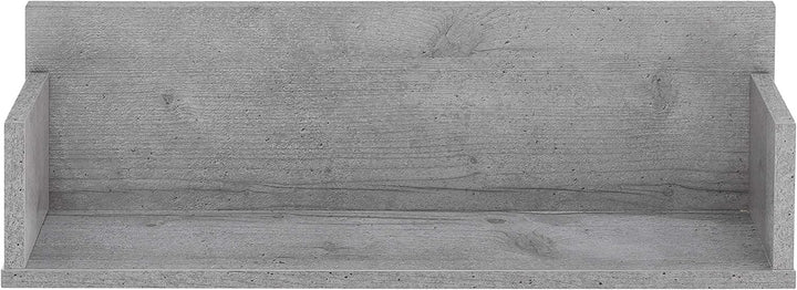 Schildmeyer Bello Regal 137002, Holzwerkstoff, steingrau, 59,8/13,6/19,5 cm (B/T/H)
