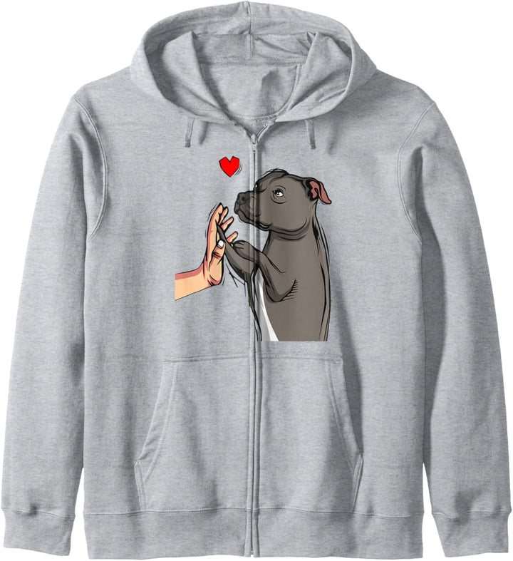 Staffordshire Bullterrier Liebe Hunde Geschenkidee Kapuzenjacke