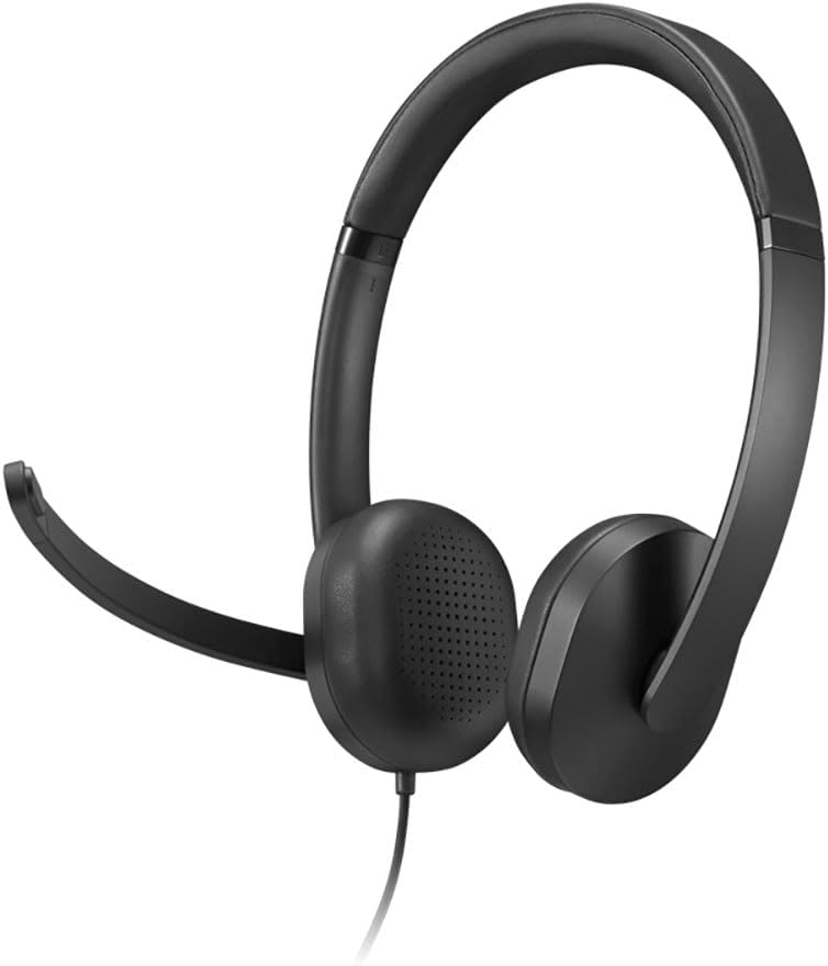 Lenovo 5000 - Headset - On-Ear - kabelgebunden - USB-C - Schwarz - Zertifiziert für Microsoft Teams