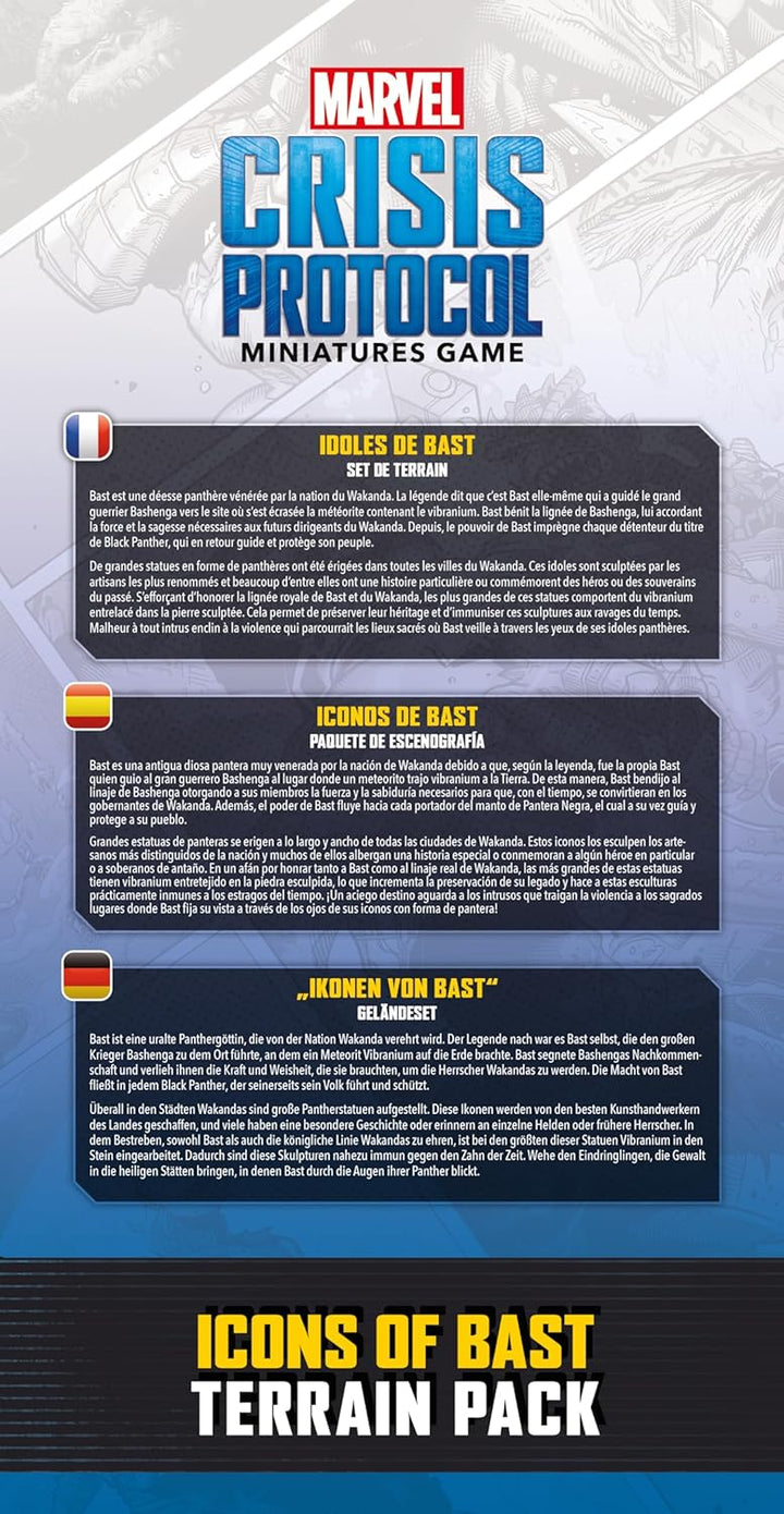 Atomic Mass Games, Marvel: Crisis Protocol – Ikonen von Bast, Geländeset-Erweiterung, Tabletop, 2 Sp