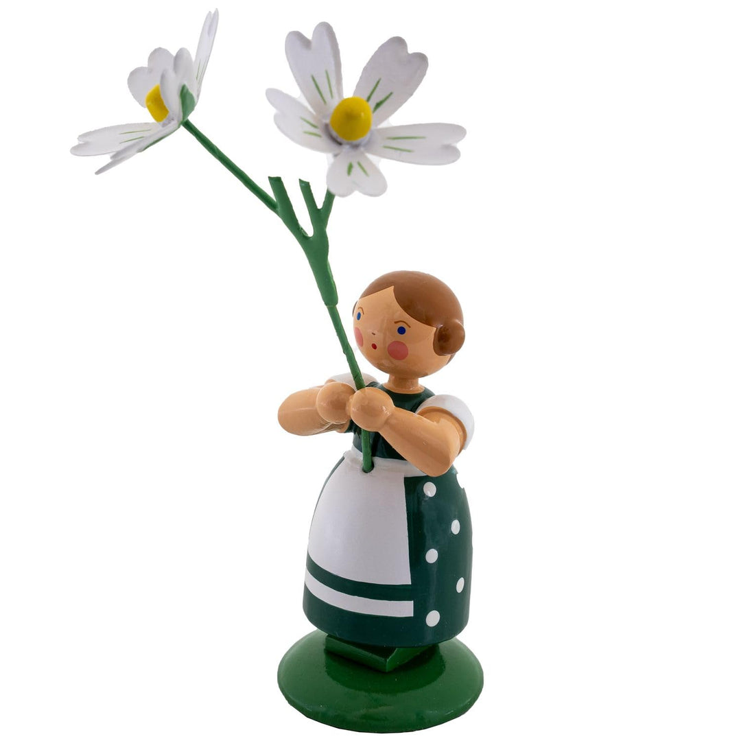 Seiffener Volkskunst Jan Legler | Wiesenblumenmädchen Blumenkinder | Handwerkskunst aus dem Erzgebir