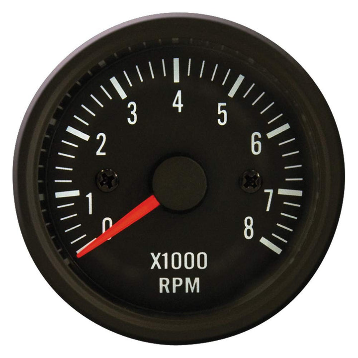 AUTO-STYLE Klassik Schwarz Performance Instrument Tacho >8000rpm 2/3/4/5/6/8 Zyl. 52mm