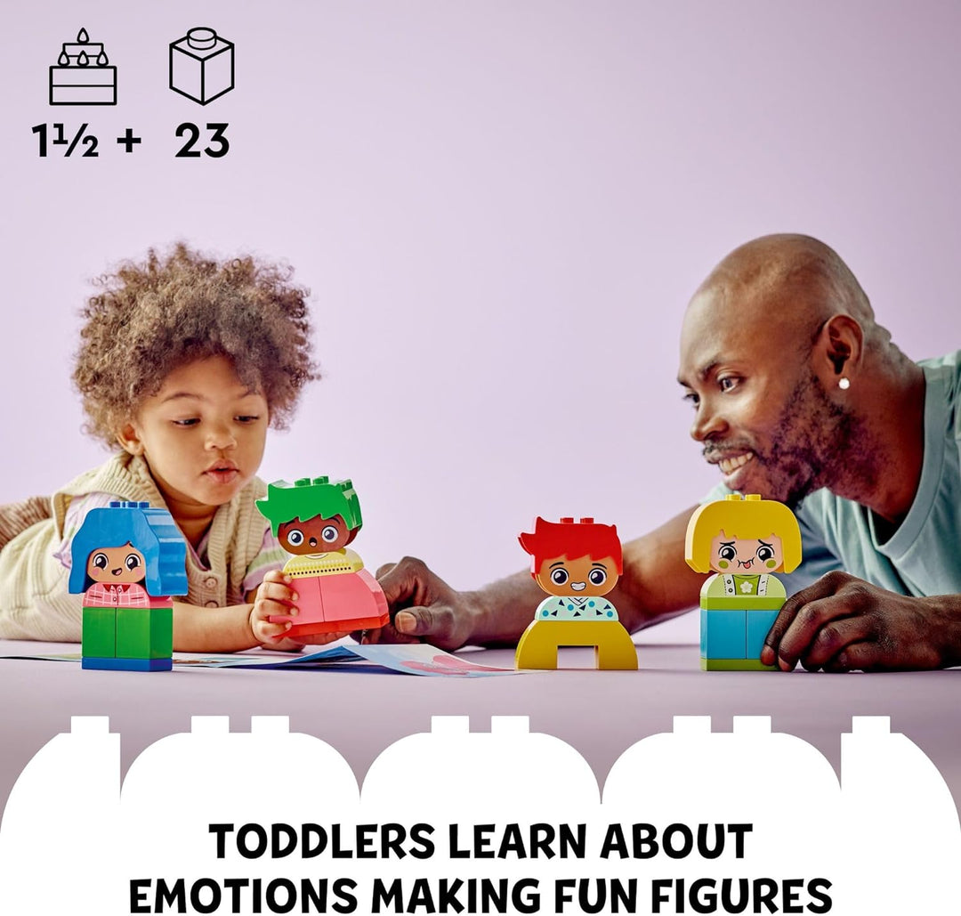 LEGO DUPLO 10415 Meine ersten grossen Gefühle und Emotionen, interaktives Spielzeug, farbige Baustei