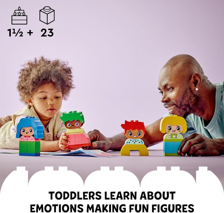 LEGO DUPLO 10415 Meine ersten grossen Gefühle und Emotionen, interaktives Spielzeug, farbige Baustei