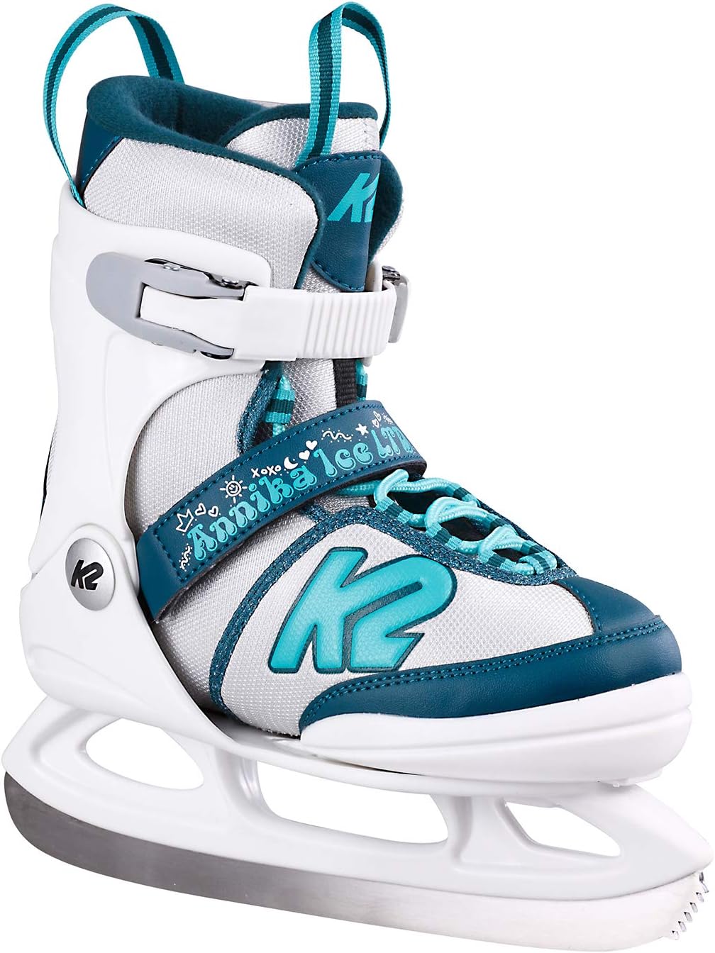 K2 Skates Mädchen Schlittschuhe Annika Ice Ltd, white - blue, 25E0308