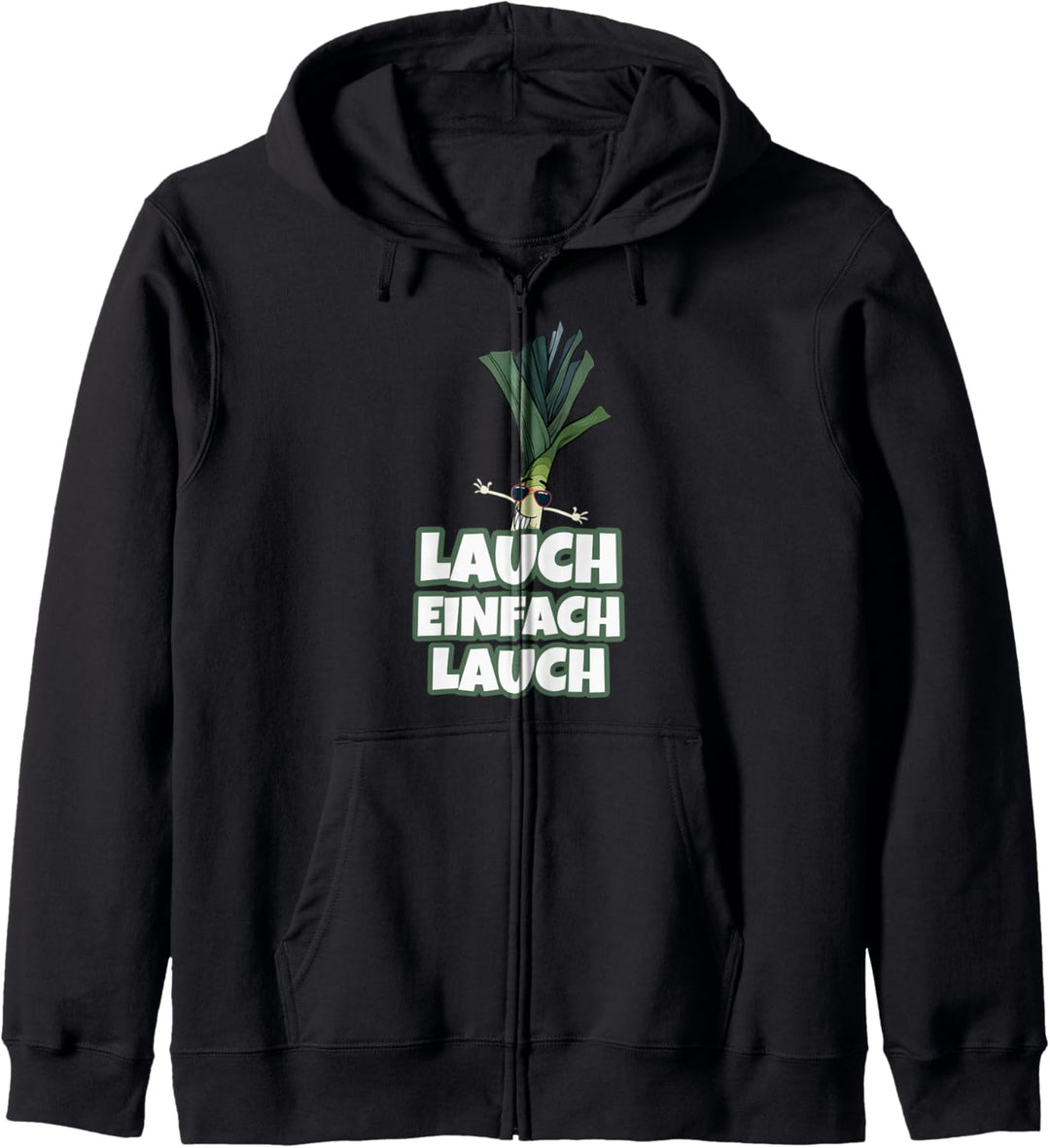 Lauch einfach Lauch lustiges Fitness Bodybuilding Kapuzenjacke
