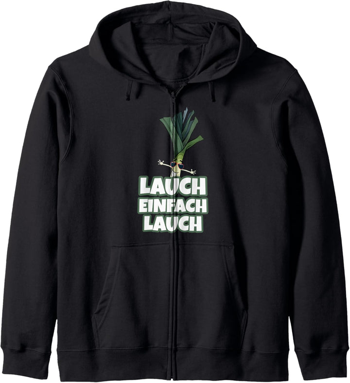Lauch einfach Lauch lustiges Fitness Bodybuilding Kapuzenjacke