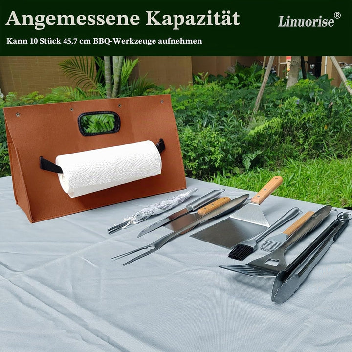 Werkzeugtasche für Grill Zubehör | Grillbesteck Aufbewahrungstasche | Aufbewahrung Grillzubehör | We