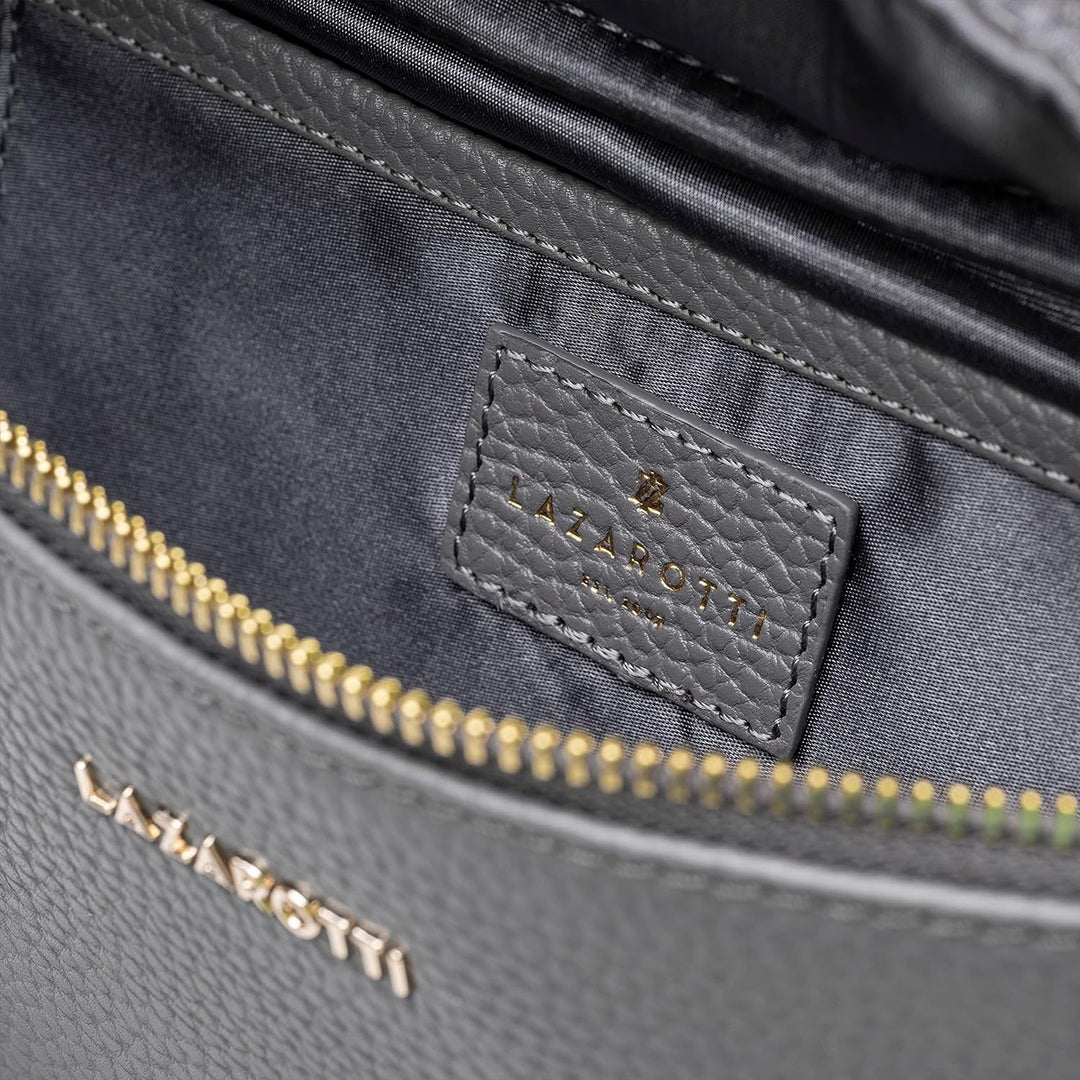 Lazarotti Bologna Leder Gürteltasche Damen | längenverstellbarer Tragegurt | grosse Bauchtasche 31 c