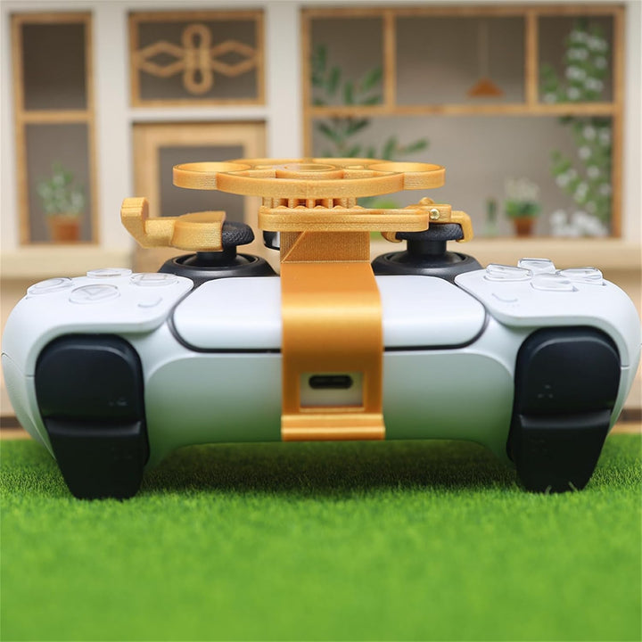 LICHIFIT Mini-Lenkrad für PS5-Rennspiel-Controller, Fahrsimulator, 3D-Druck-Lenkrad für PlayStation