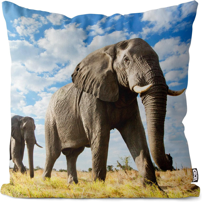 VOID Elefant Afrika Kissenbezug Kissenhülle Sofakissen Kissen Deko Outdoor-Kissen Dekokissen, Kissen