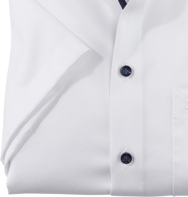 OLYMP Herren Businesshemd Kurzarm Luxor,Einfarbig,modern fit,Global Kent 44 00, 44 00
