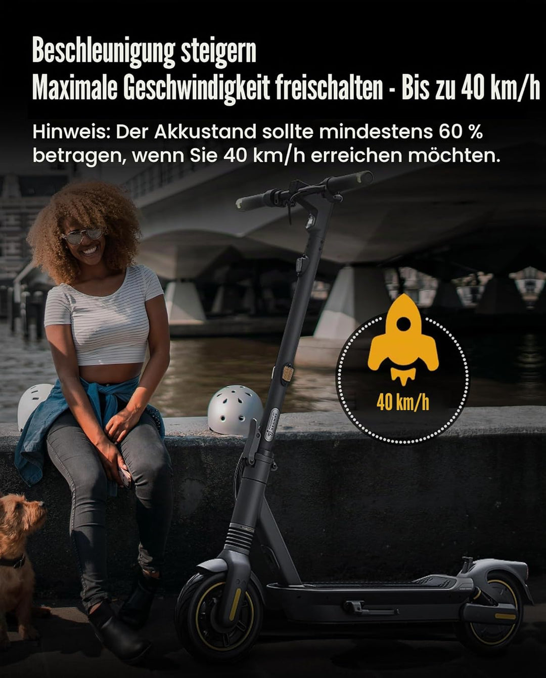 G2 Controller für Elektroroller Kompatibel mit Segway Ninebot Max G2 G2E G2D Kickscooter, 40 km/h Ne