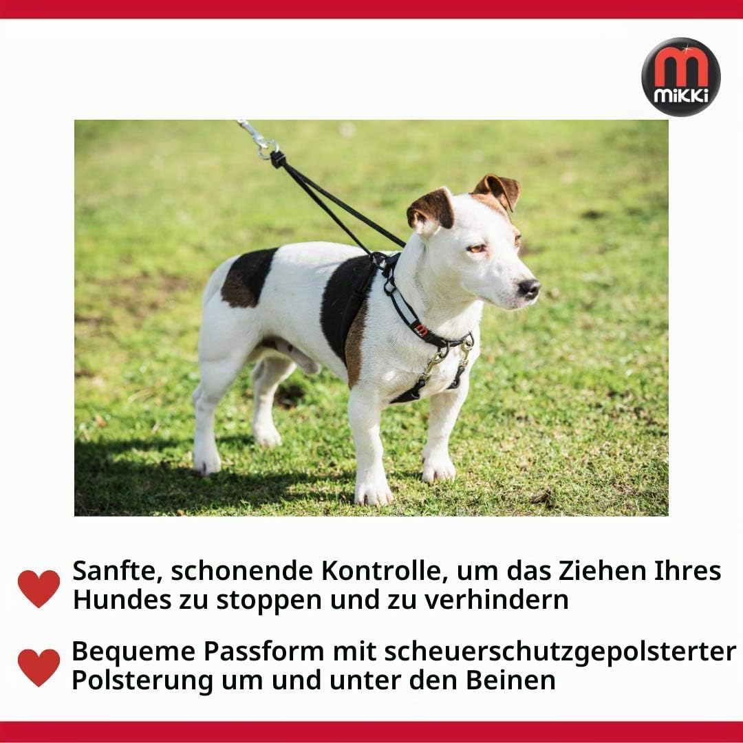 Mikki Trainingsgeschirr aus dem Walkrite-Sortiment gegen unkontrolliertes Ziehen, mit reflektierende