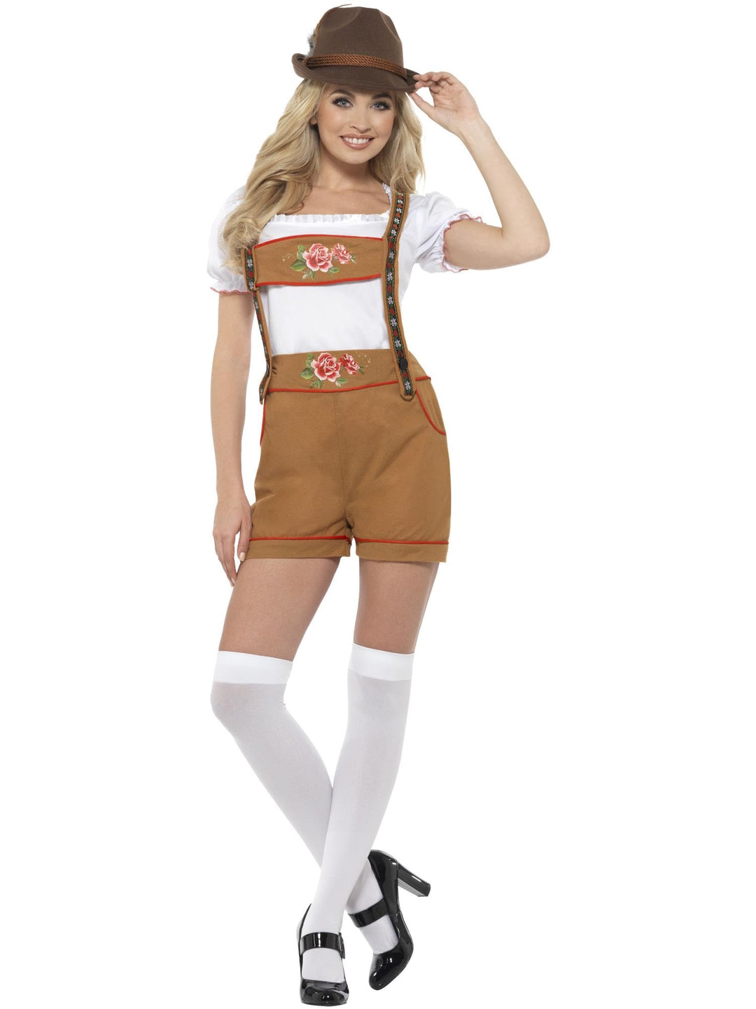 Smiffy's Smiffys 49654 Sexy bayrisches Biermädchen-Kostüm, braun L, L