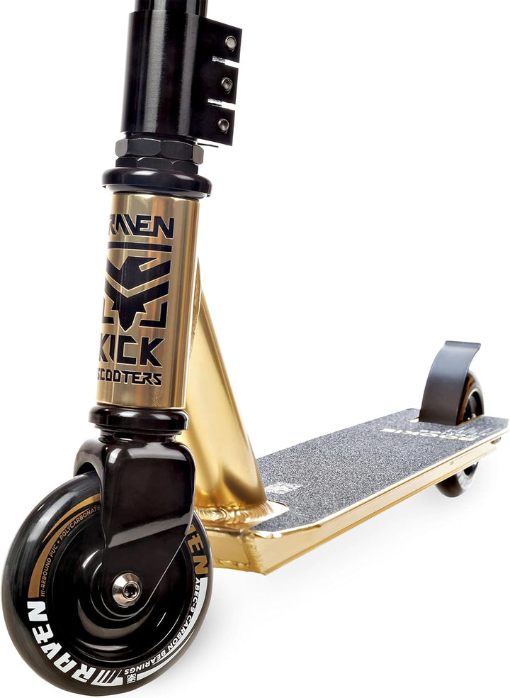 Stunt/Freestyle Scooter, Roller, Tretroller, Cityroller Raven Evolution Rookie Series 100mm Gold, Go