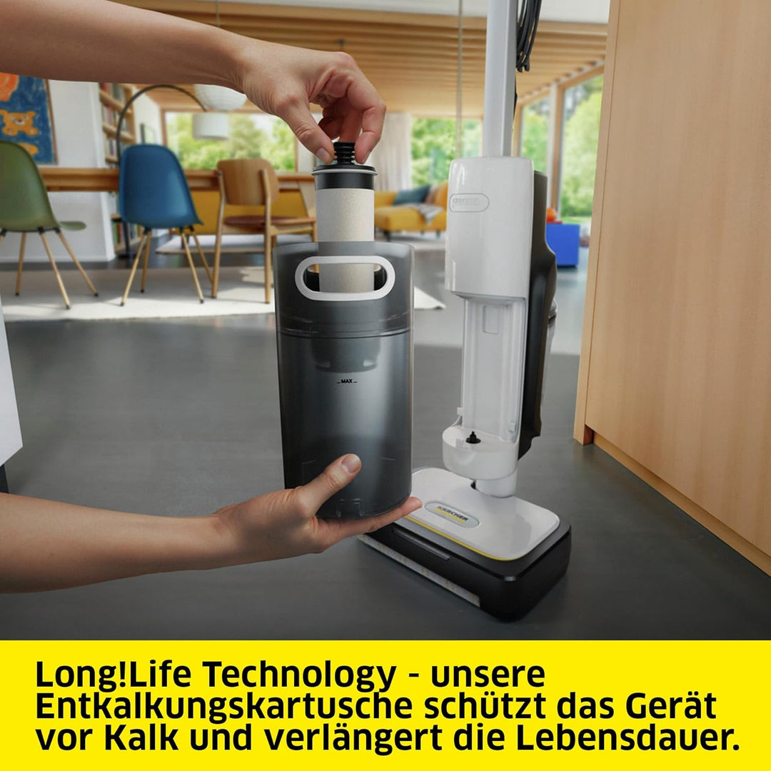 Kärcher Dampfsauger SCV 4 Steam Vac, 3-in-1 Lösung (Dampfreinigung, Saugen & Kombi), eliminiert 99,9