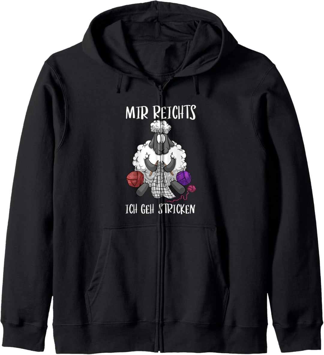 Strickerei Schaf Strickerin Mir Reichts Ich Geh Stricken Kapuzenjacke