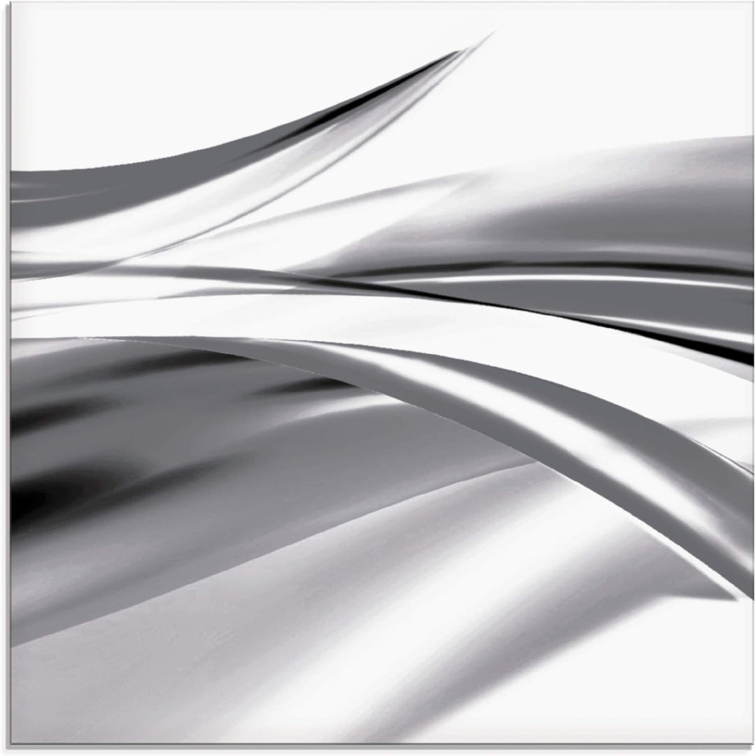 ARTland Glasbilder Wandbild Glas Bild einteilig 50x50 cm Quadratisch Moderne Kunst Abstrakt Modern R