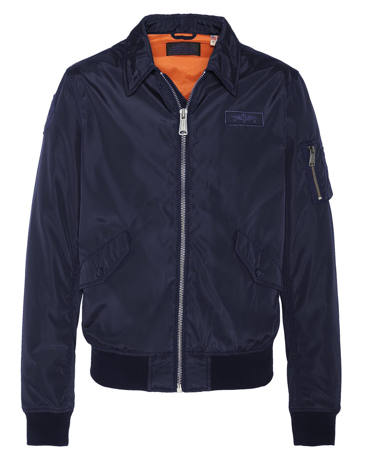 Schott NYC Herren Jacke, marineblau