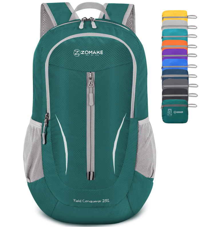 ZOMAKE Ultraleicht Faltbarer Rucksack - Packbare Backpacks 25L,Kleiner Faltbar Rucksäcke Wanderrucks