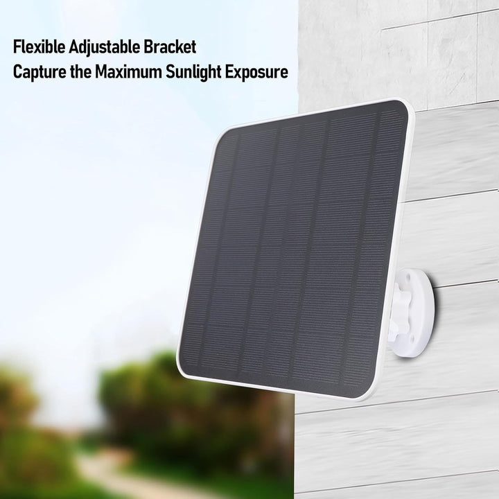 Solarpanel Ladegerät, 12W Solarpanel, mit USB C Anschluss, 9,8 Fuss Langes Kabel, 360 Grad Einstellb