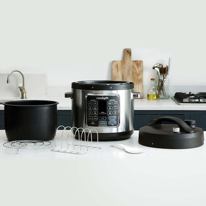 Crockpot Turbo Express Multikocher | 14-in-1-Zubereitungsmöglichkeiten | Schongarer, Dampfreiniger,