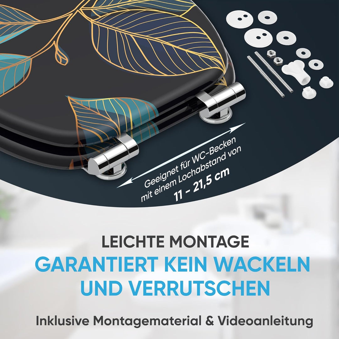 Sanilo WC Sitz mit Absenkautomatik, viele neue Toilettendeckel zur Auswahl, hochwertige Oberfläche,