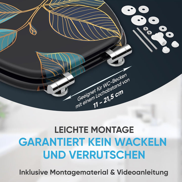 Sanilo WC Sitz mit Absenkautomatik, viele neue Toilettendeckel zur Auswahl, hochwertige Oberfläche,