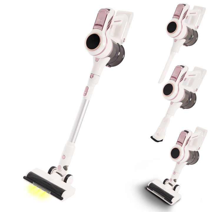 VANJOOL® Akku Staubsauger Kabellos 250W – 9 kPa Stielstaubsauger &amp; Handstaubsauger – Beutelloser Sta