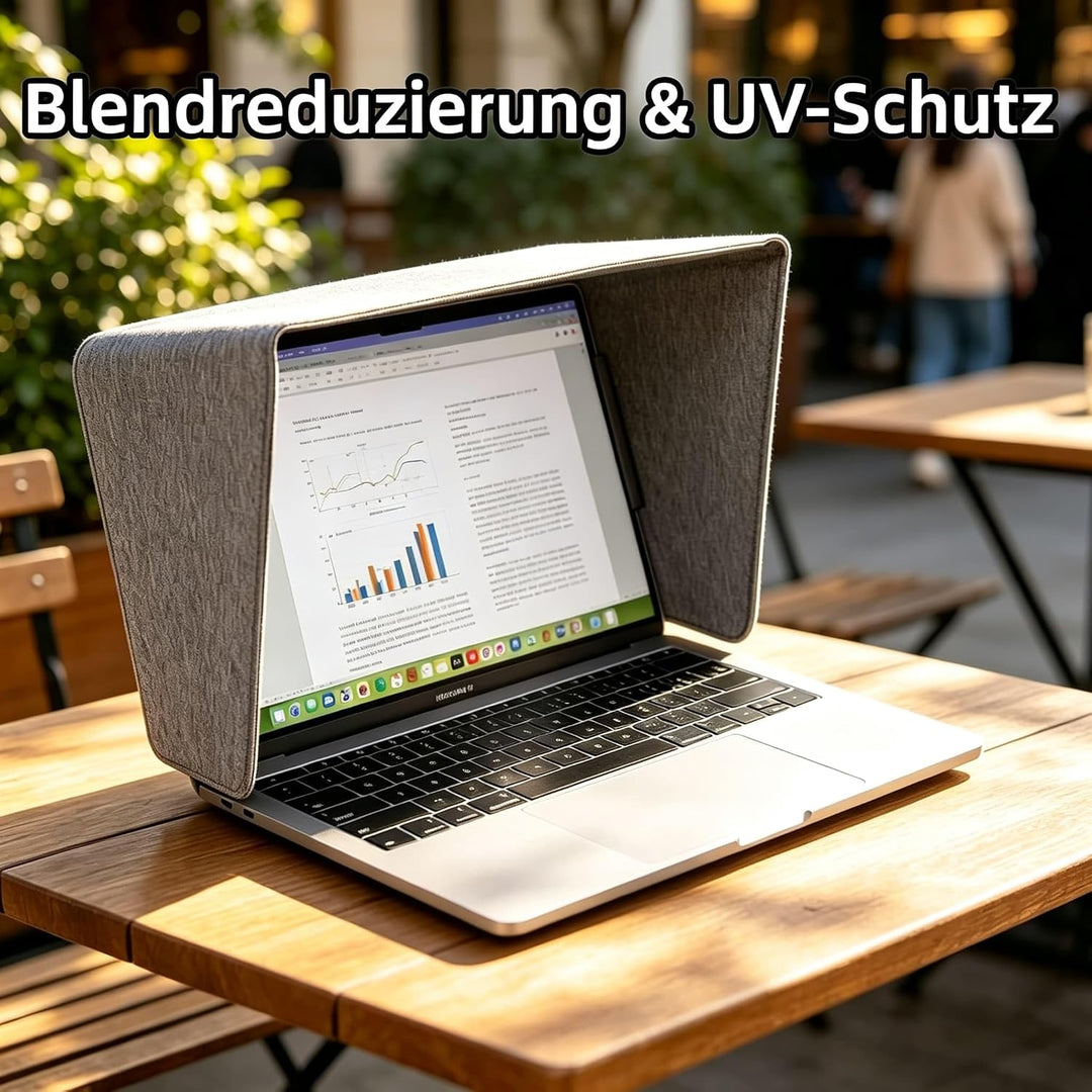 TYTX Laptop-Sonnenschutz für 13-14 Zoll, leichte blendfreie Bildschirmabdeckung für die Arbeit im Fr