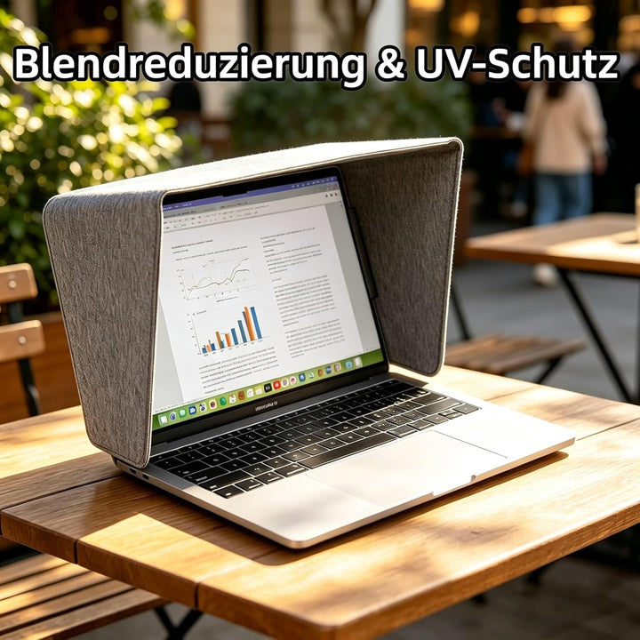 TYTX Laptop-Sonnenschutz für 13-14 Zoll, leichte blendfreie Bildschirmabdeckung für die Arbeit im Fr